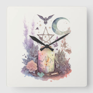 Erstellen Sie Ihren eigenen Himmel Quadratische Wanduhr