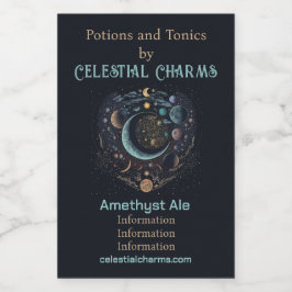 Erstellen Sie Ihren eigenen Himmelszweig Weinetikett