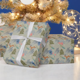 Erstellen Sie Ihren eigenen Hirsch- und Kaninchenw Geschenkpapier