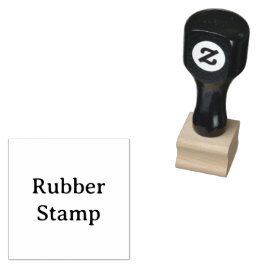 Erstellen Sie Ihren eigenen Holzgriff 1" x 1" Holz Gummistempel