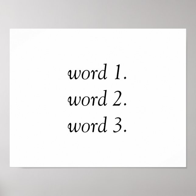 Erstellen Sie Ihren eigenen inspirierenden Text in Poster (Vorne)