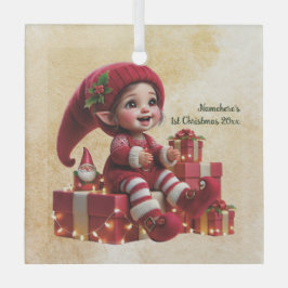 Erstellen Sie Ihren eigenen Jolly Vintage Weihnach Ornament Aus Glas