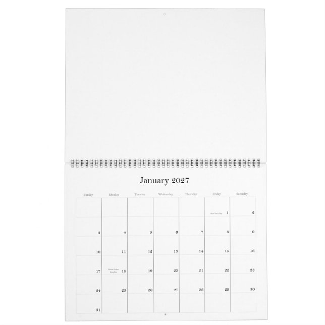 Erstellen Sie Ihren eigenen Kalender (Jan 2027)