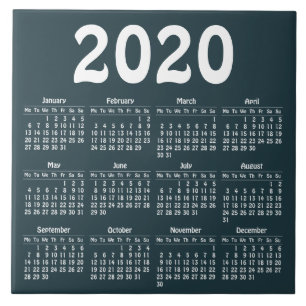 Erstellen Sie Ihren eigenen Kalender 2020 Fliese