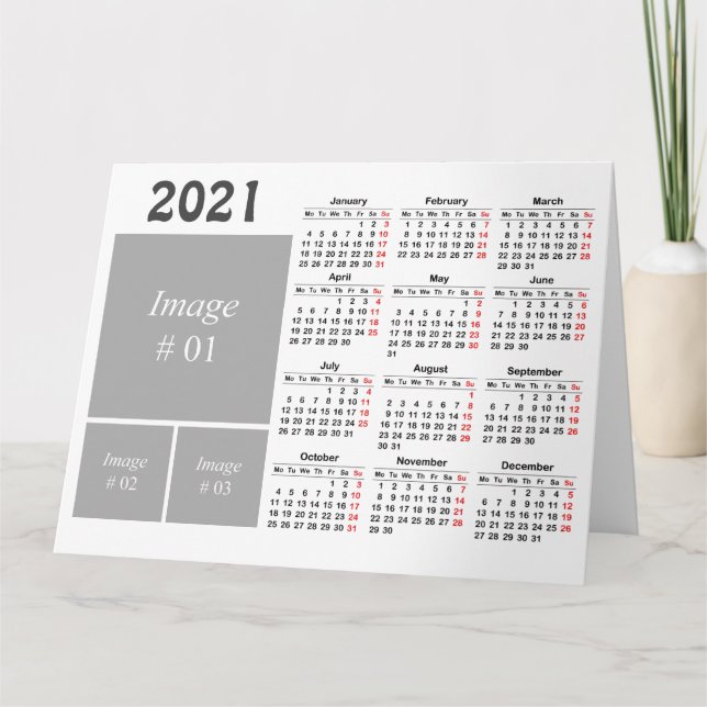 Erstellen Sie Ihren eigenen Kalender 2021 Karte (Vorderseite)