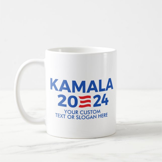 Erstellen Sie Ihren eigenen Kamala Harris 2024 rec Kaffeetasse (Links)