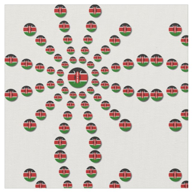 Erstellen Sie Ihren eigenen Kenya Polka Dot schwar Stoff (Nahaufnahme)
