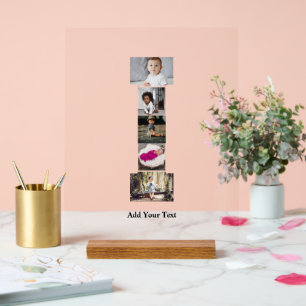 Erstellen Sie Ihren eigenen Letter-I-FotoCollage Acrylschild