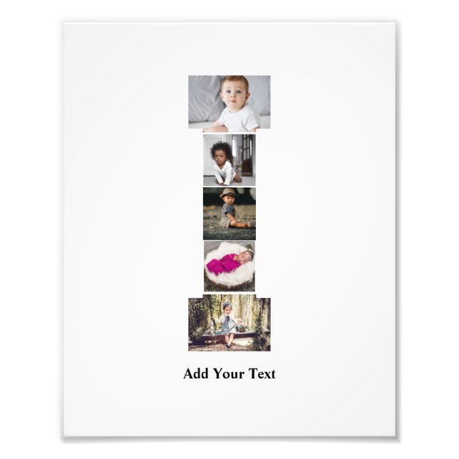 Erstellen Sie Ihren eigenen Letter-I-FotoCollage Fotodruck (Vorne)