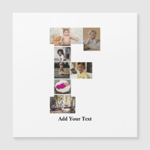Erstellen Sie Ihren eigenen Letter of Foto Collage Magnetkarte