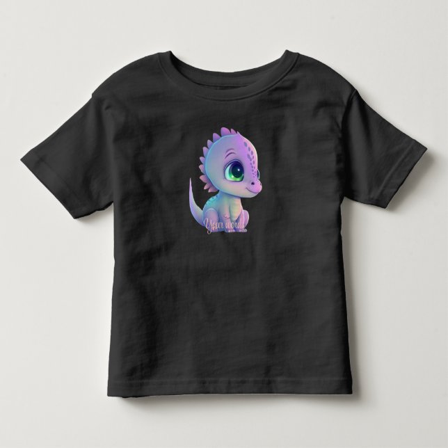 Erstellen Sie Ihren eigenen Lila Baby Dragon Kleinkind T-shirt (Vorderseite)