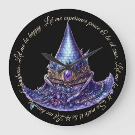 Erstellen Sie Ihren eigenen Lila bejeweled Dragon  Große Wanduhr