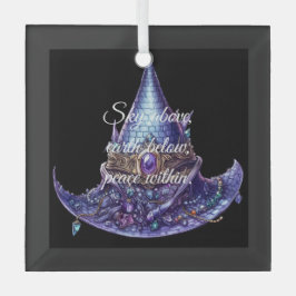 Erstellen Sie Ihren eigenen Lila bejeweled Dragon  Ornament Aus Glas