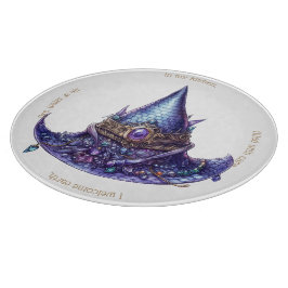 Erstellen Sie Ihren eigenen Lila bejeweled Dragon  Schneidebrett