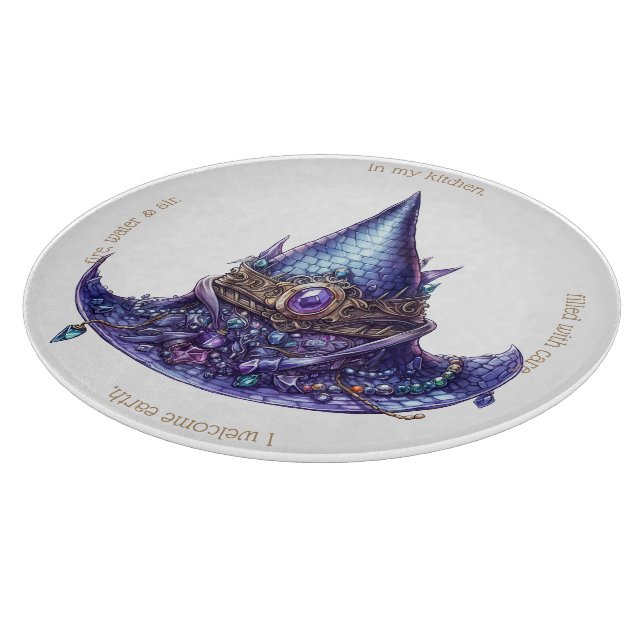 Erstellen Sie Ihren eigenen Lila bejeweled Dragon  Schneidebrett (Ecke)