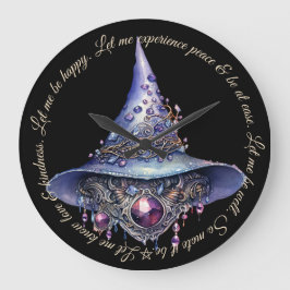 Erstellen Sie Ihren eigenen Lila Bejewelen Kristal Große Wanduhr