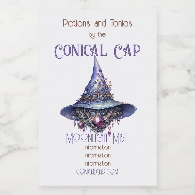 Erstellen Sie Ihren eigenen Lila Bejewelen Kristal Weinetikett (Einzelnes Label)