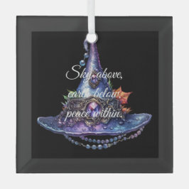 Erstellen Sie Ihren eigenen Lila bejewelten Herbst Ornament Aus Glas