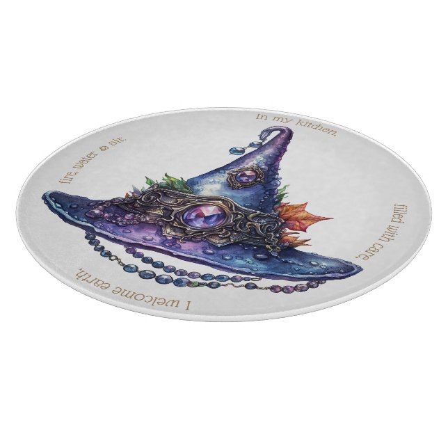 Erstellen Sie Ihren eigenen Lila bejewelten Herbst Schneidebrett (Ecke)