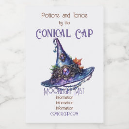 Erstellen Sie Ihren eigenen Lila bejewelten Herbst Weinetikett