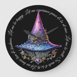 Erstellen Sie Ihren eigenen Lila rosa Schmuck mit  Große Wanduhr