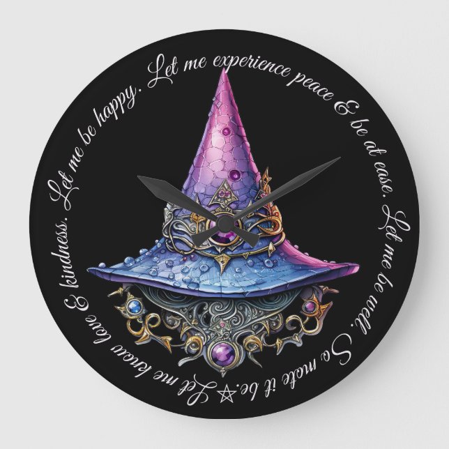 Erstellen Sie Ihren eigenen Lila rosa Schmuck mit  Große Wanduhr (Vorderseite)