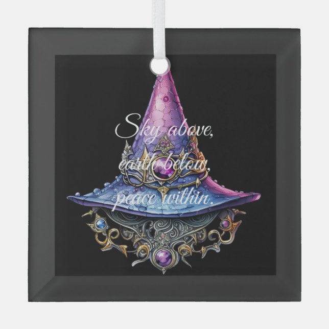 Erstellen Sie Ihren eigenen Lila rosa Schmuck mit  Ornament Aus Glas (Vorderseite)