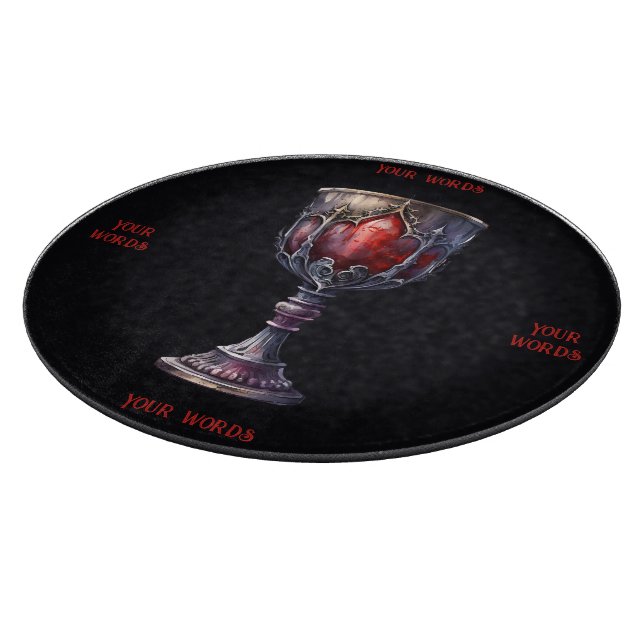 Erstellen Sie Ihren eigenen Lila und roten Chalice Schneidebrett (Ecke)