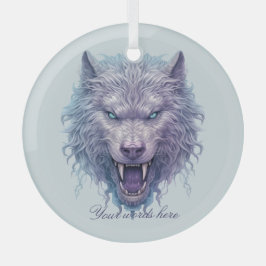 Erstellen Sie Ihren eigenen Lila Wölf Ornament Aus Glas