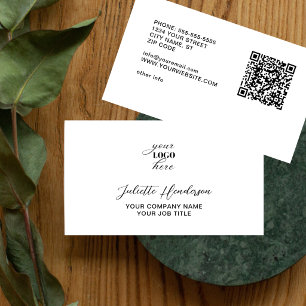 Erstellen Sie Ihren eigenen Logo-Info-QR-Code Mode Visitenkarte