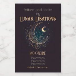 Erstellen Sie Ihren eigenen magischen Gold Filigre Weinetikett