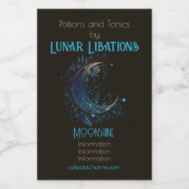 Erstellen Sie Ihren eigenen magischen Mond Weinetikett