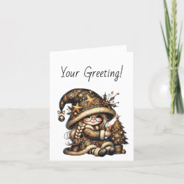 Erstellen Sie Ihren eigenen magischen Weihnachtsba Feiertagskarte