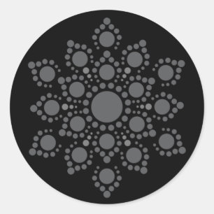 Erstellen Sie Ihren eigenen Mandala Classic Round Runder Aufkleber