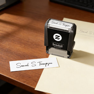 Erstellen Sie Ihren eigenen minimalistischen elega Permastempel