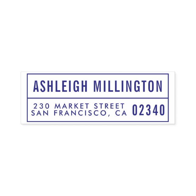 Erstellen Sie Ihren eigenen modernen, feinen Namen Permastempel (Design)