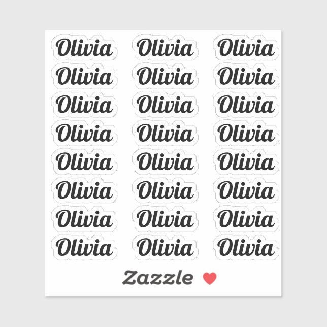 Erstellen Sie Ihren eigenen modernen Personalisier Aufkleber (Blatt)