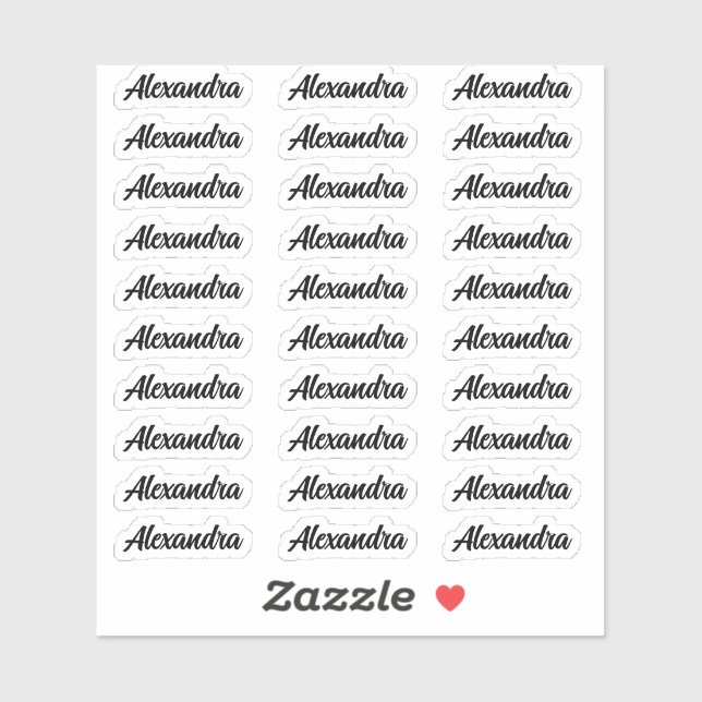 Erstellen Sie Ihren eigenen modernen Personalisier Aufkleber (Blatt)