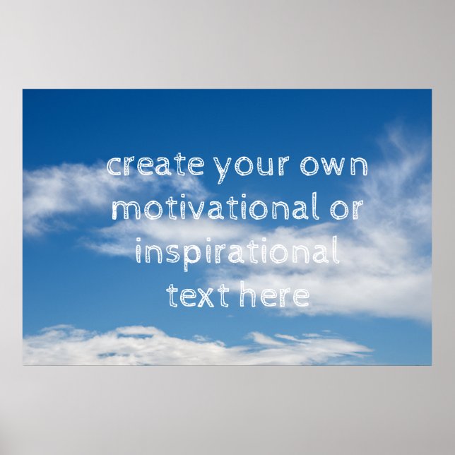 erstellen Sie Ihren eigenen motivierend oder inspi Poster (Vorne)