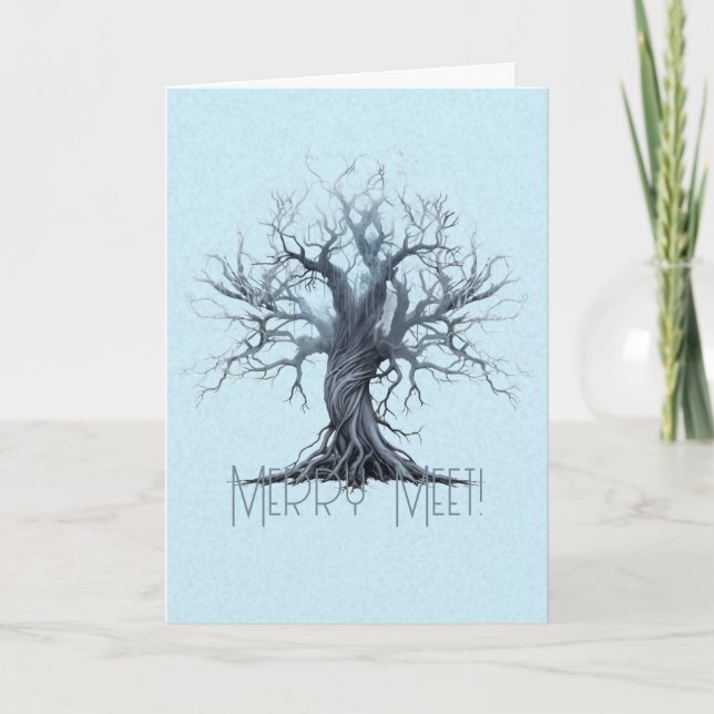 Erstellen Sie Ihren eigenen mystischen Blauen Tree Karte (Vorderseite)