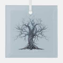 Erstellen Sie Ihren eigenen mystischen Blauen Tree Ornament Aus Glas
