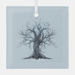 Erstellen Sie Ihren eigenen mystischen Blauen Tree Ornament Aus Glas