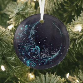 Erstellen Sie Ihren eigenen mystischen Blauen und  Ornament Aus Glas