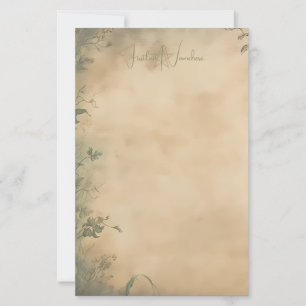 Erstellen Sie Ihren eigenen mystischen Herbstgarte Briefpapier