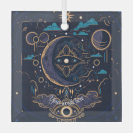 Erstellen Sie Ihren eigenen mystischen Himmelszwei Ornament Aus Glas