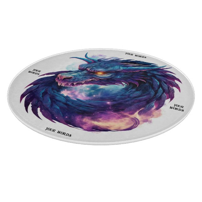 Erstellen Sie Ihren eigenen mystischen Lila Drache Schneidebrett (Ecke)