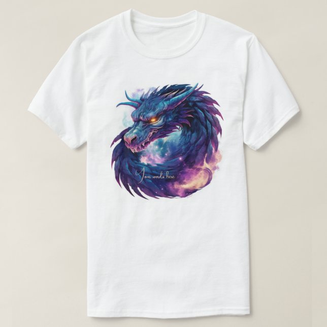 Erstellen Sie Ihren eigenen mystischen Lila Drache T-Shirt (Design vorne)