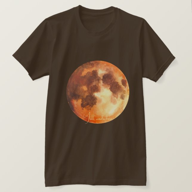 Erstellen Sie Ihren eigenen mystischen Orangenmond T-Shirt (Design vorne)