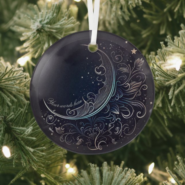 Erstellen Sie Ihren eigenen mystischen Silbermond Ornament Aus Glas (InSitu)