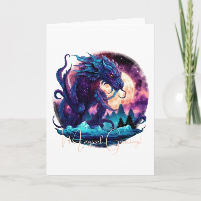 Erstellen Sie Ihren eigenen mythischen Kraken-Wass Karte (Vorderseite)